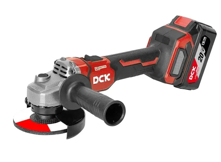 Akumuliatorinis bešepetėlinis kampinis šlifuoklis 125mm, 20V, KDSM08-125FK, DCK (2x5,0Ah akumuliatorius, įkroviklis)
