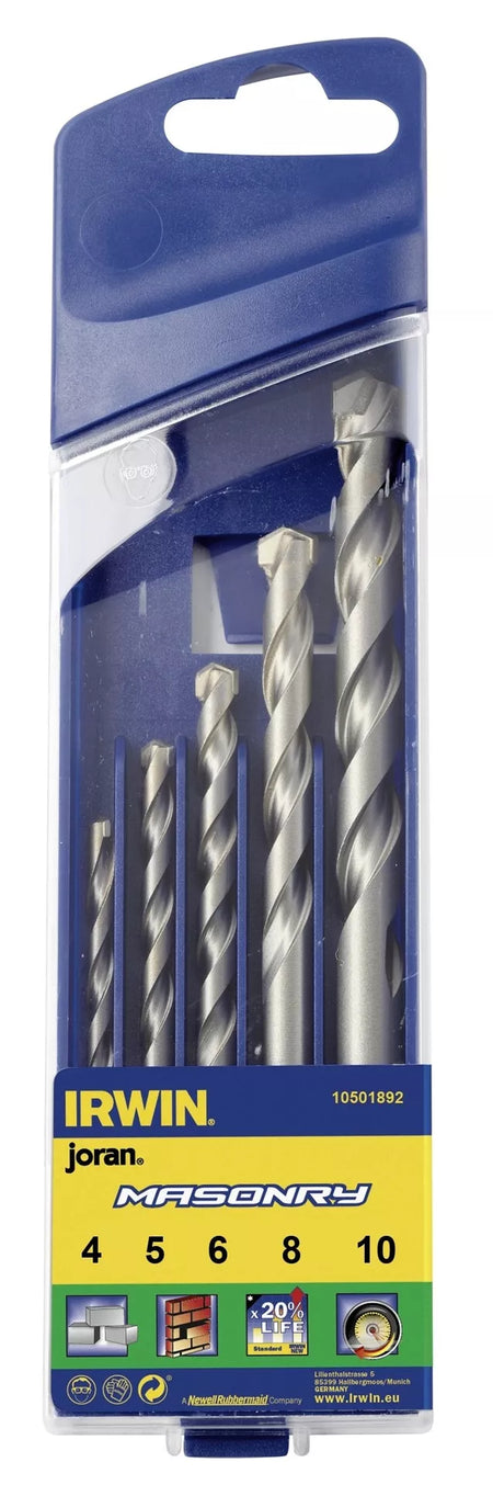Grąžtų rinkinys MASONRY 4,5,6,8,10 mm