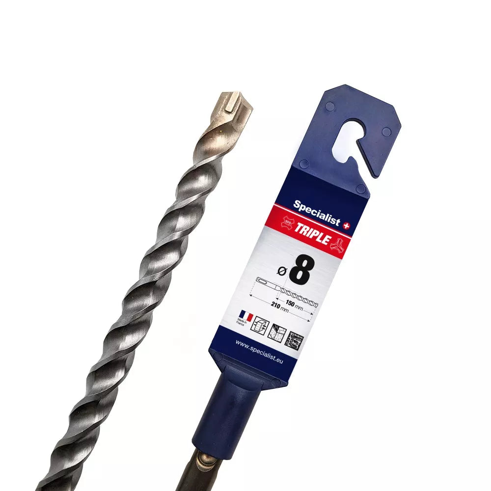 SPECIALIST+ trigub. grąžtas TRIPLE, 8/150x210 mm