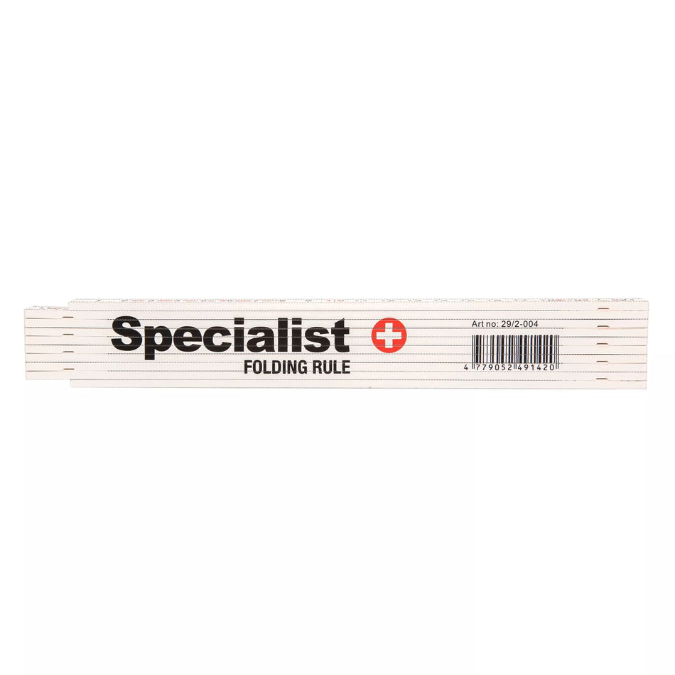 SPECIALIST+ sulankstomas plastikinis metras, 2 m