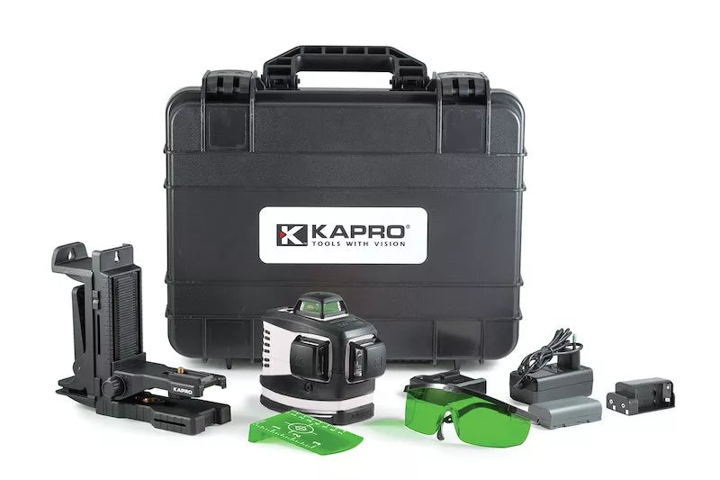 Laz. matuoklis KAPRO 3D žaliu spinduliu