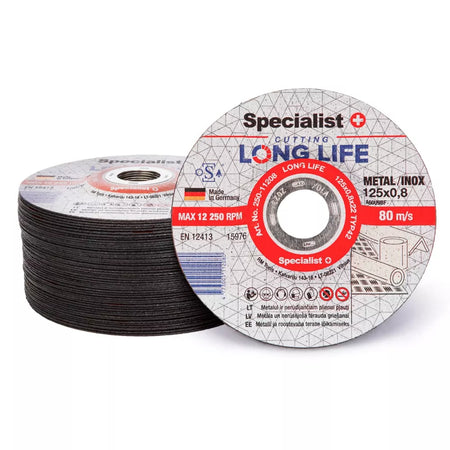 SPECIALIST+ metalo pj.diskas LONG LIFE, 125x0.8x22 mm