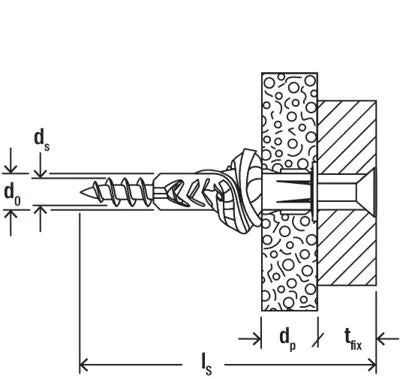 Kaiščiai su varžtu UX 6 x 35 mm, 10 vnt.