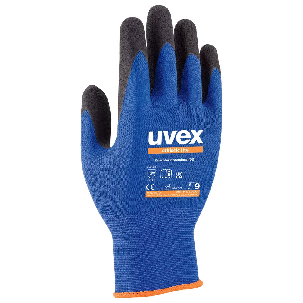 Pirštinės aplietos PU UVEX Athletic lite, 10 dyd.