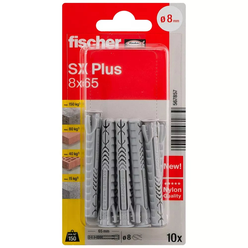 FISCHER kaiščiai SX Plus, 8x65 mm, 10 vnt.