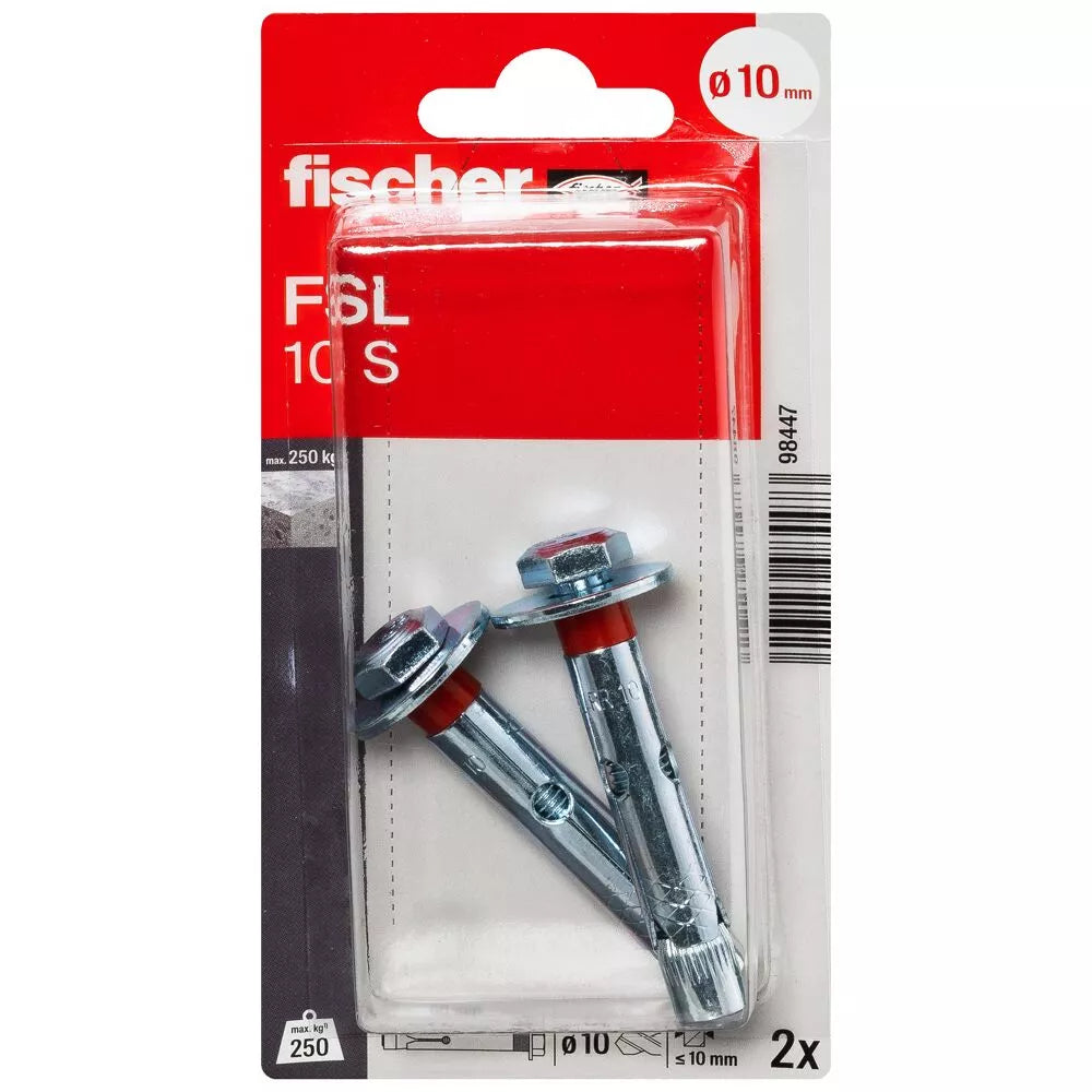 Fischer ankeris su varžtu FSL 10 S 2vnt.