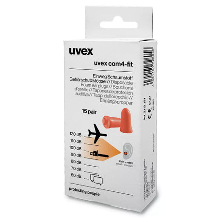 Ausų kamštukai UVEX Com4-fit SNR, 33dB, 15 porų