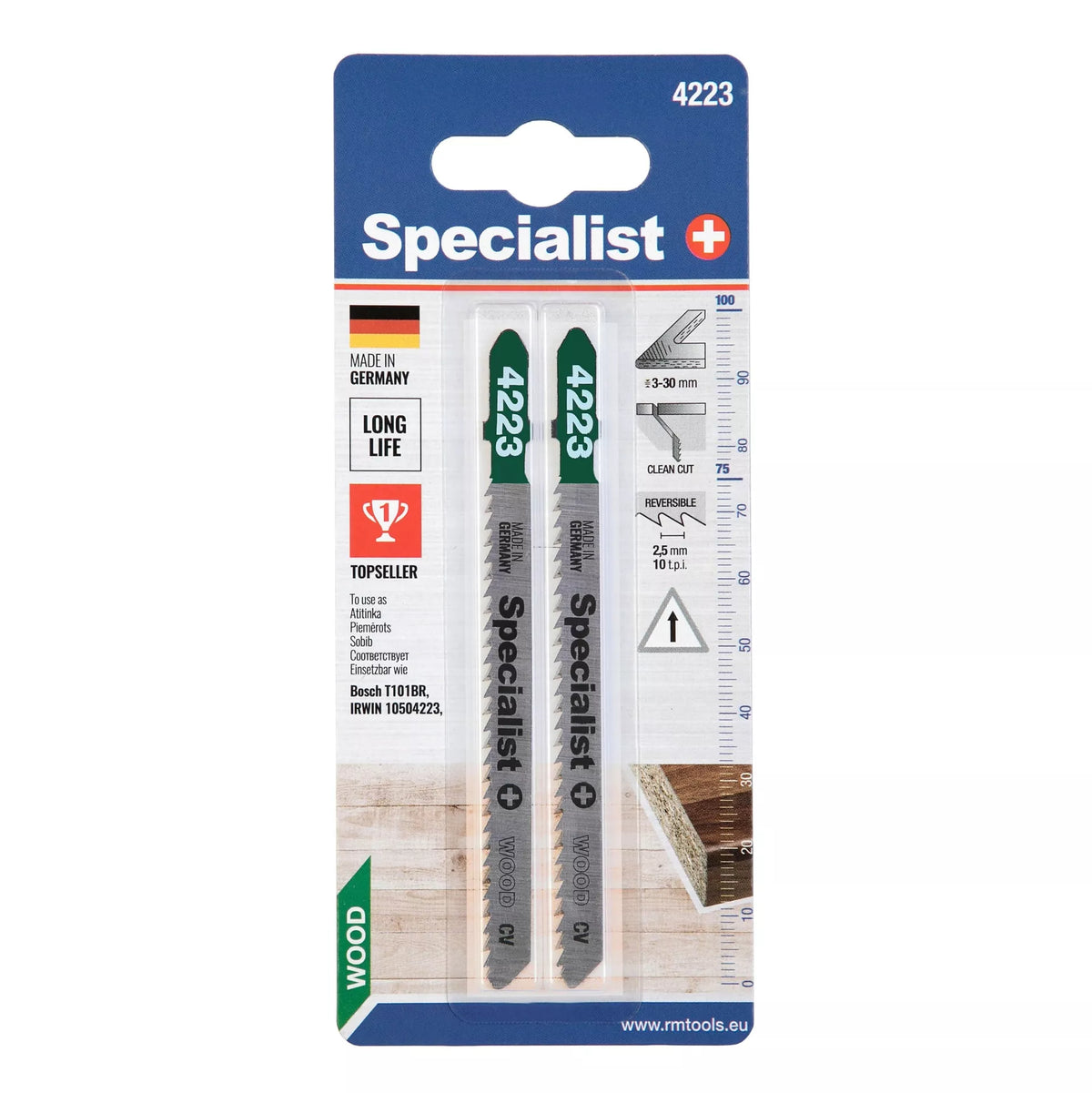 SPECIALIST+ pjūklelis 4223 (T101BR), 2 vnt.