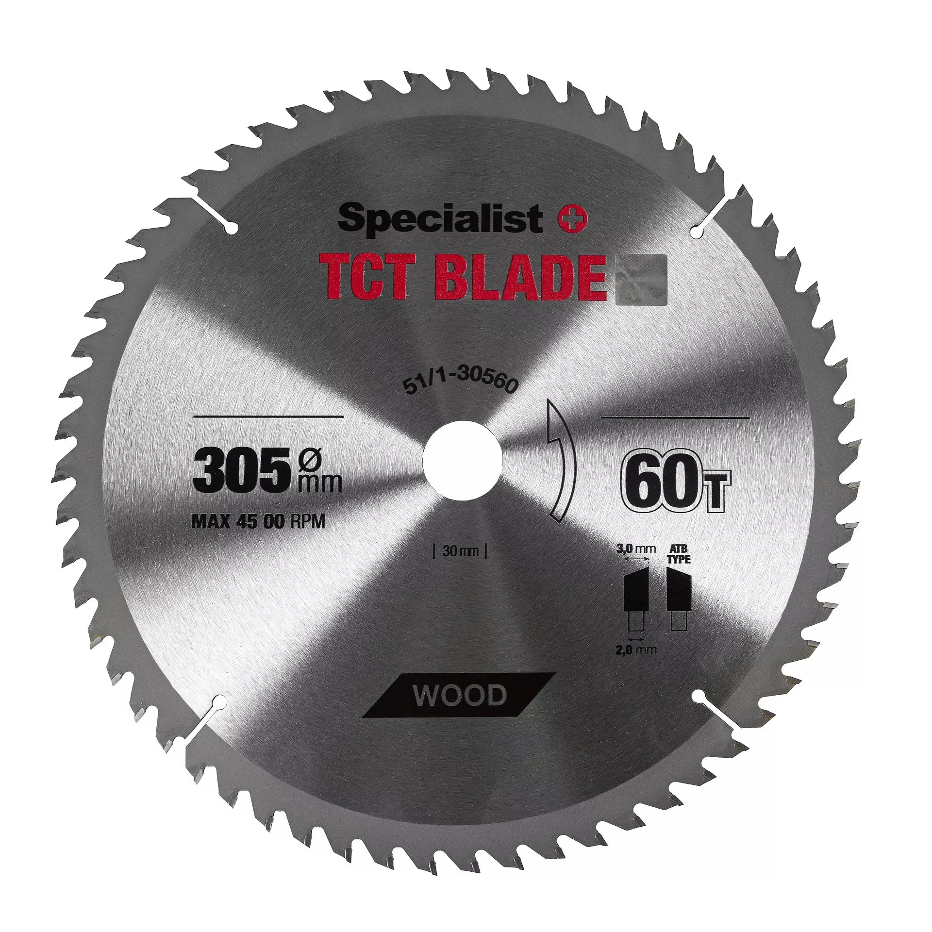 SPECIALIST+ pjovimo diskas, 305x60Tx30 mm