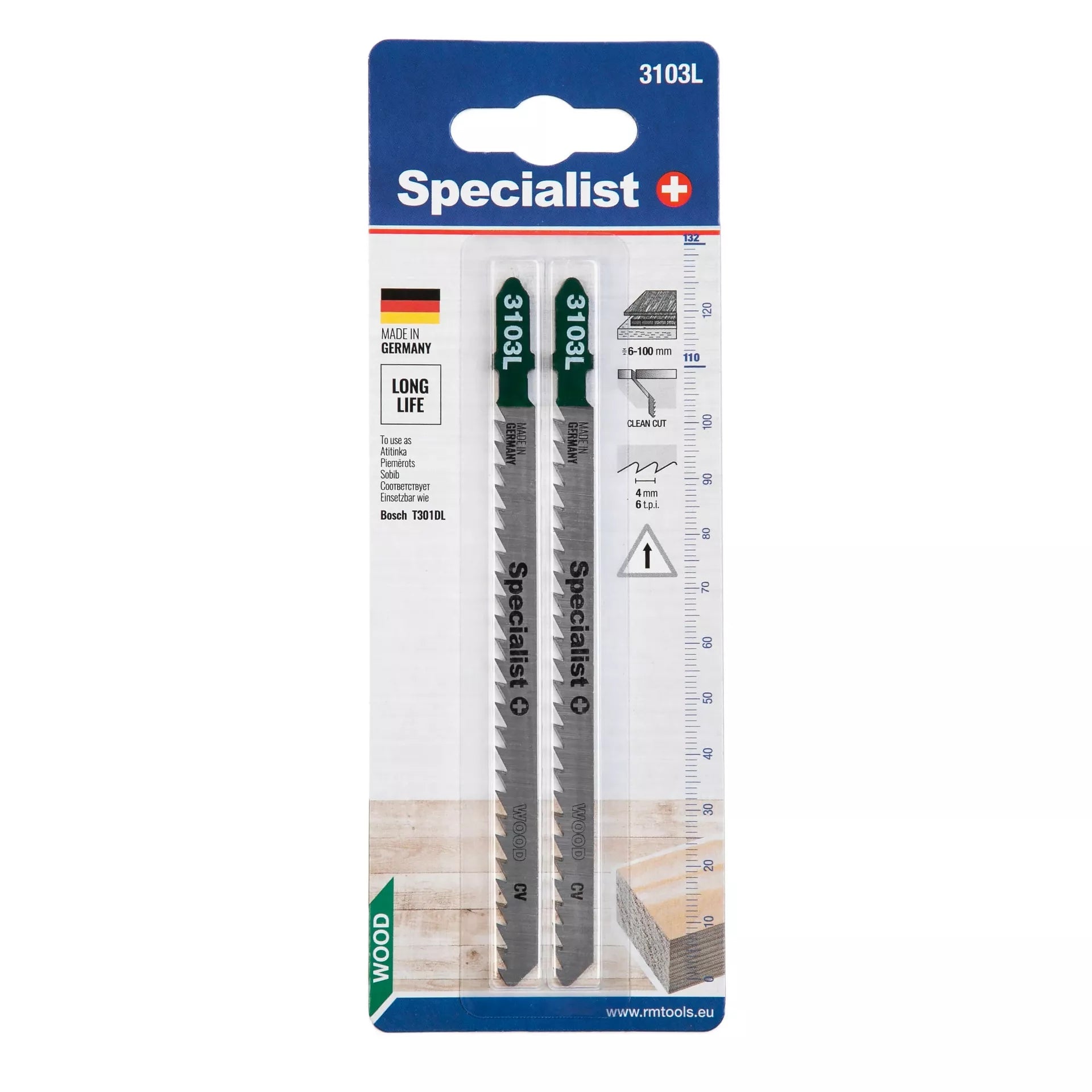 SPECIALIST+ pjūklelis 3103L (T301DL), 2 vnt.