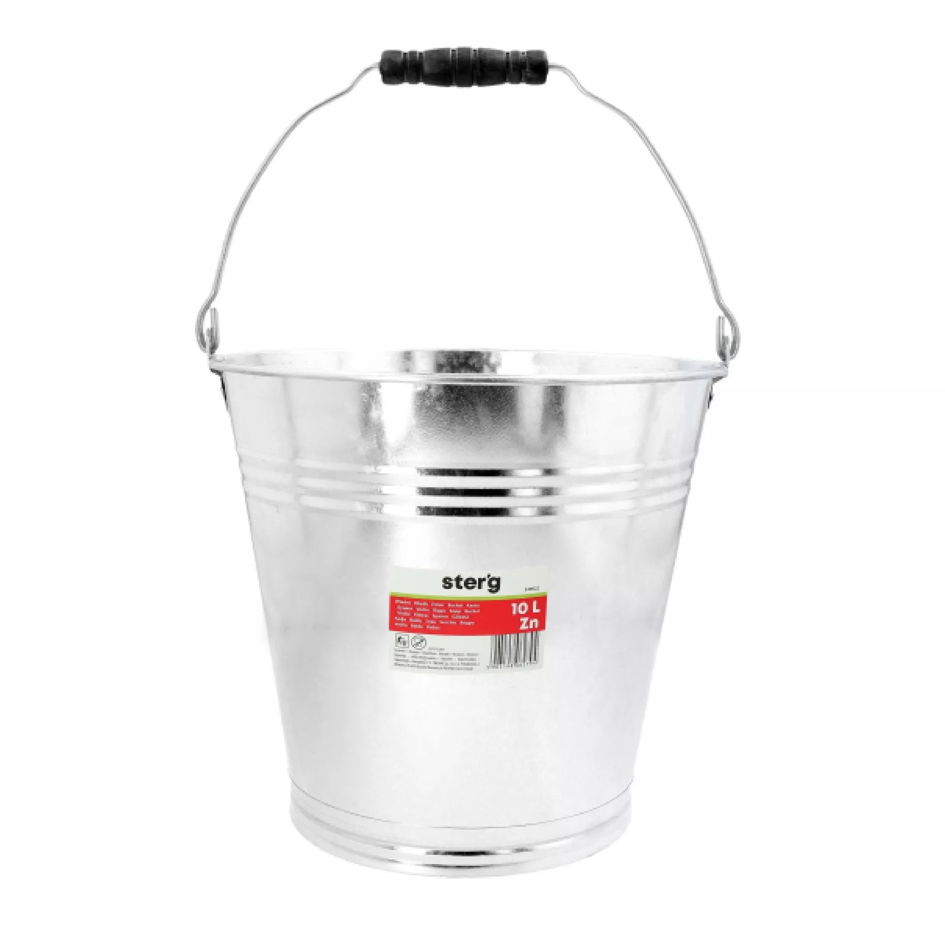 Cinkuotas metalinis kibiras, 10l