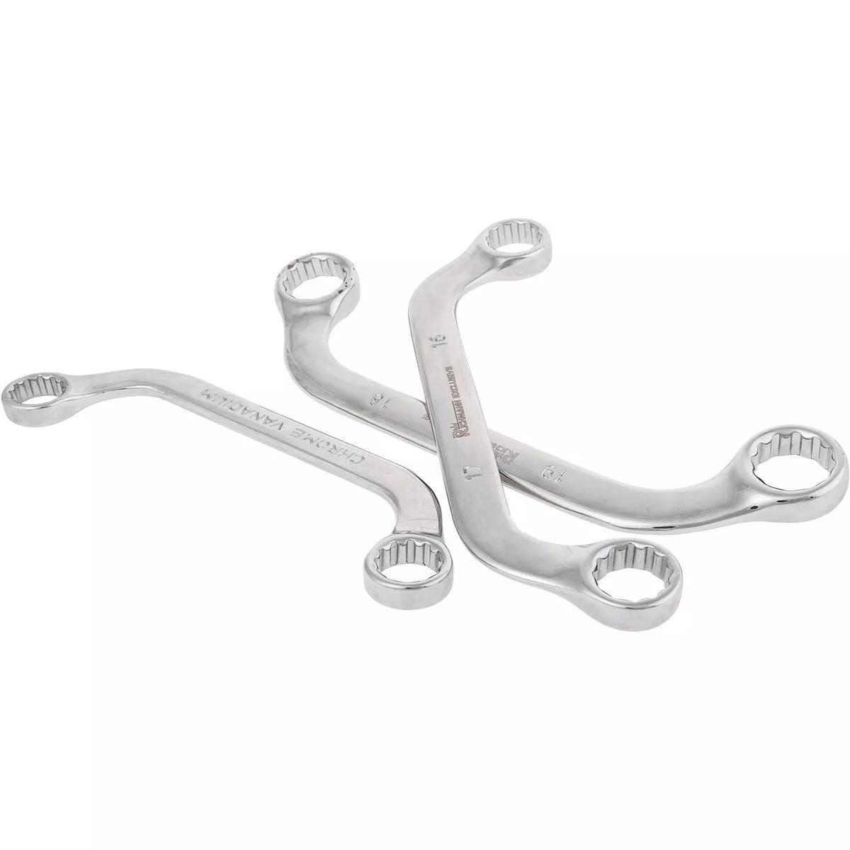 Lenkti raktai 10 mm - 19 mm, 5 vnt.