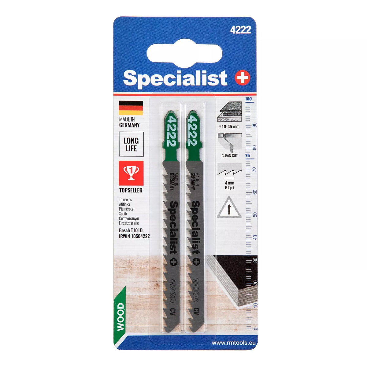 SPECIALIST+ pjūklelis 4222 (T101D), 2 vnt.
