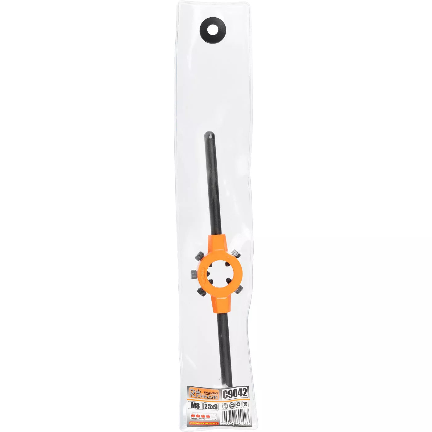 Sriegpjovės laikiklis, 25 x 9 mm, M8