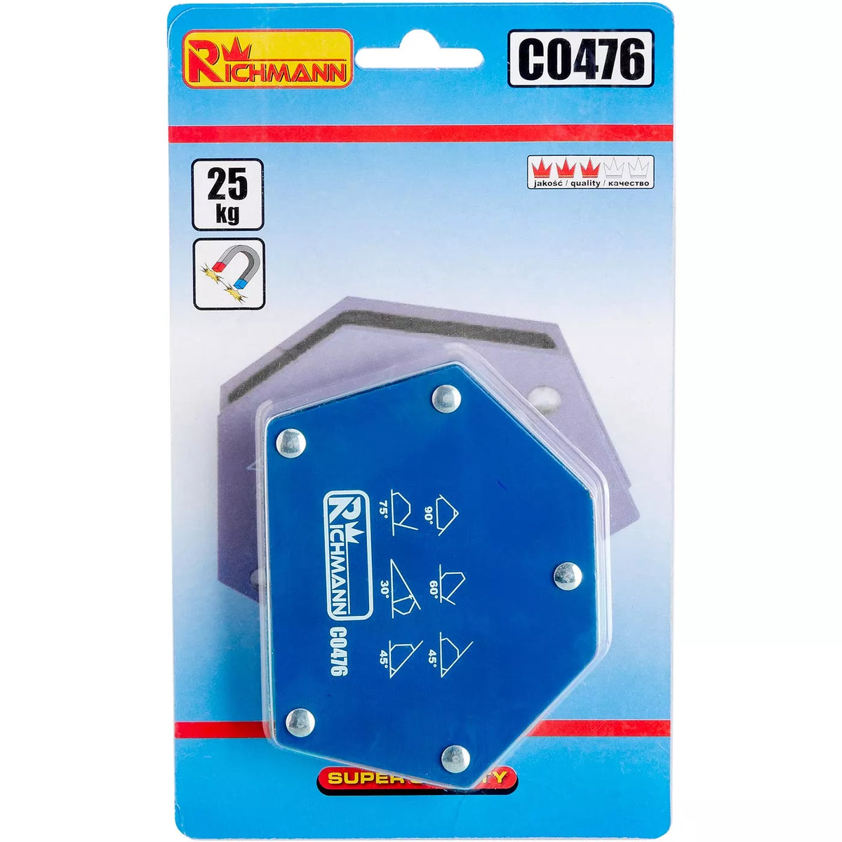 Suvirinimo magnetas 6 kampų, 12,5 kg