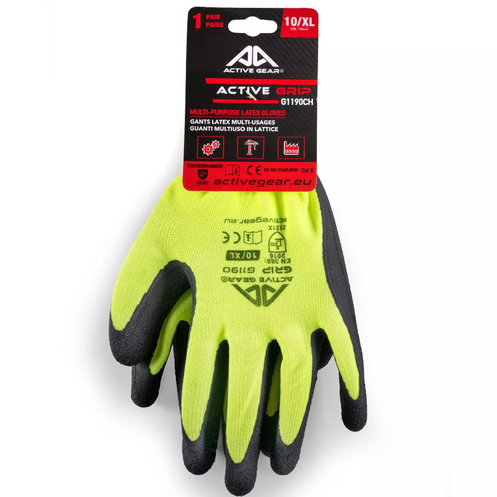 Pirštinės aplietos lateksu Active Grip, 8/M, ACTIVE GEAR