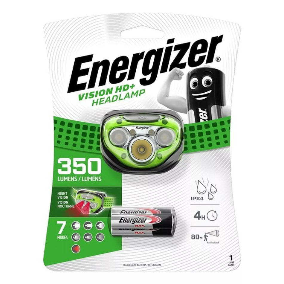 Galvos žibintuvėlis, 350lm, 3xAAA, VISION HD+, ENERGIZER