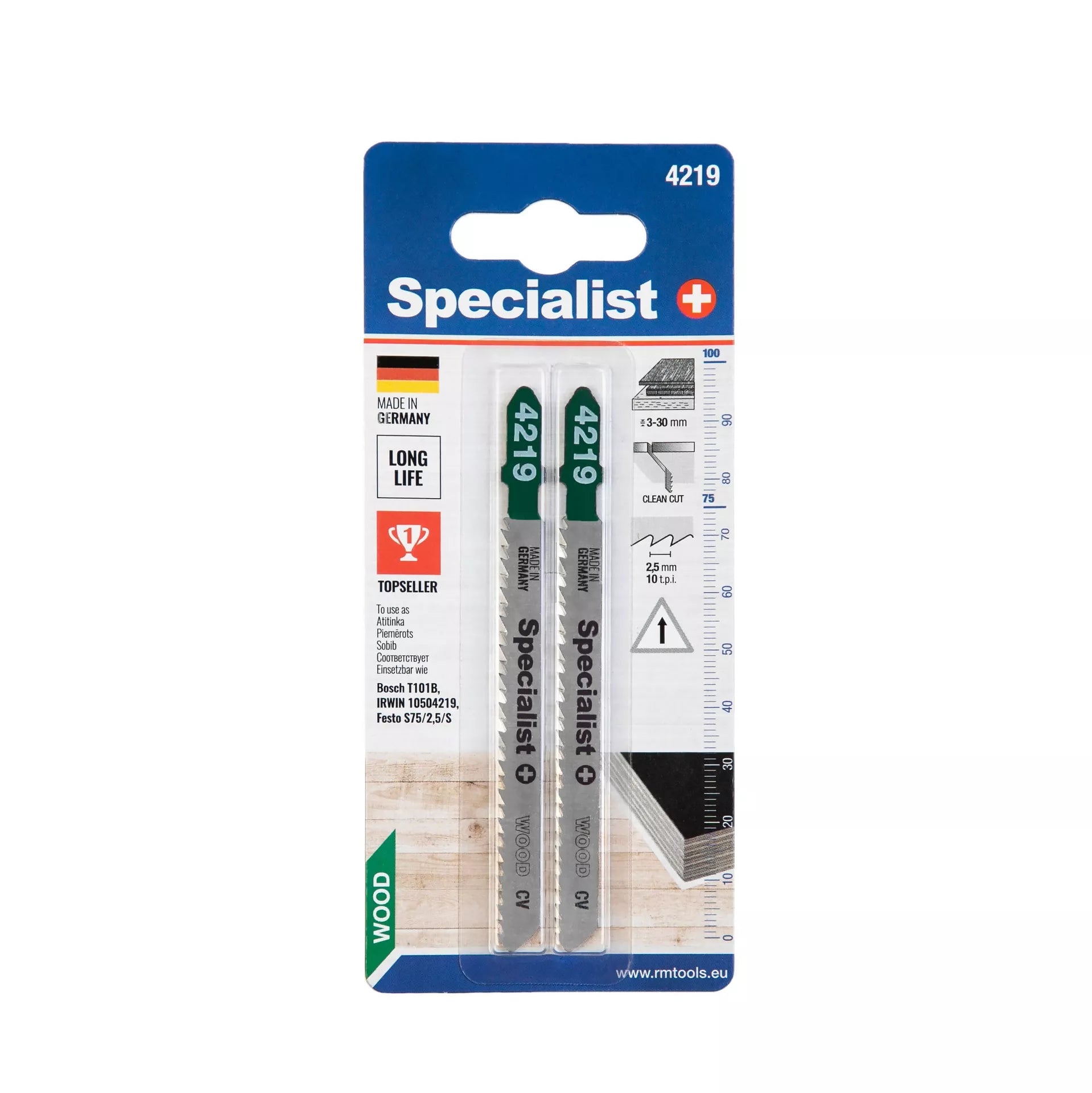 SPECIALIST+ pjūklelis 4219 (T101B), 2 vnt.