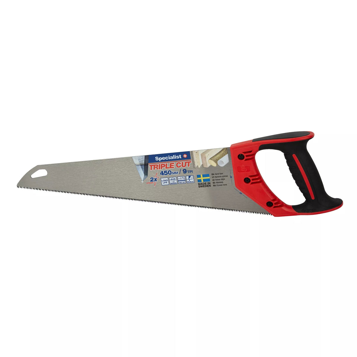 SPECIALIST+ rankinis pjūklas TRIPLE CUT 450mm, 9TPI
