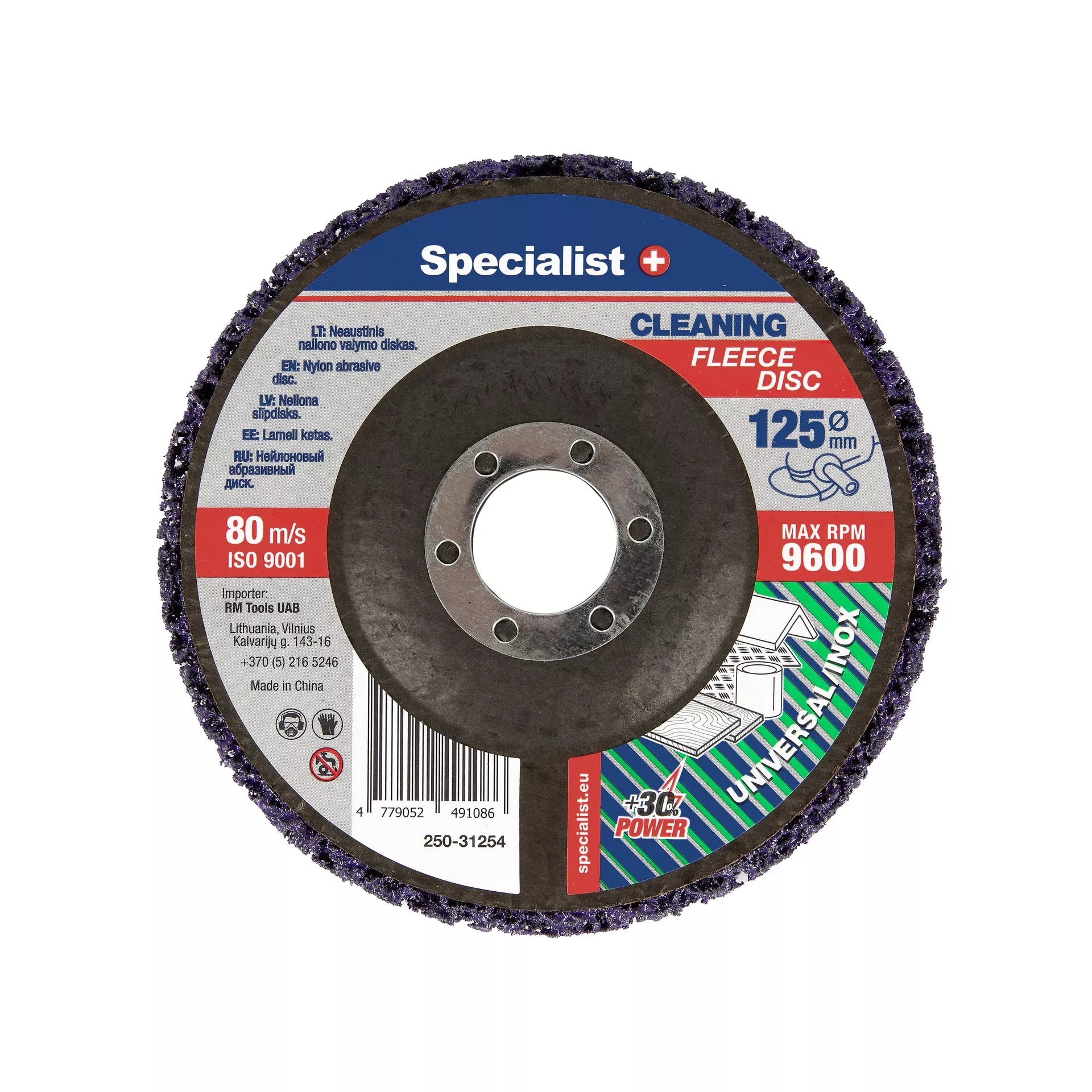SPECIALIST+ nailoninis valymo diskas, 125mm