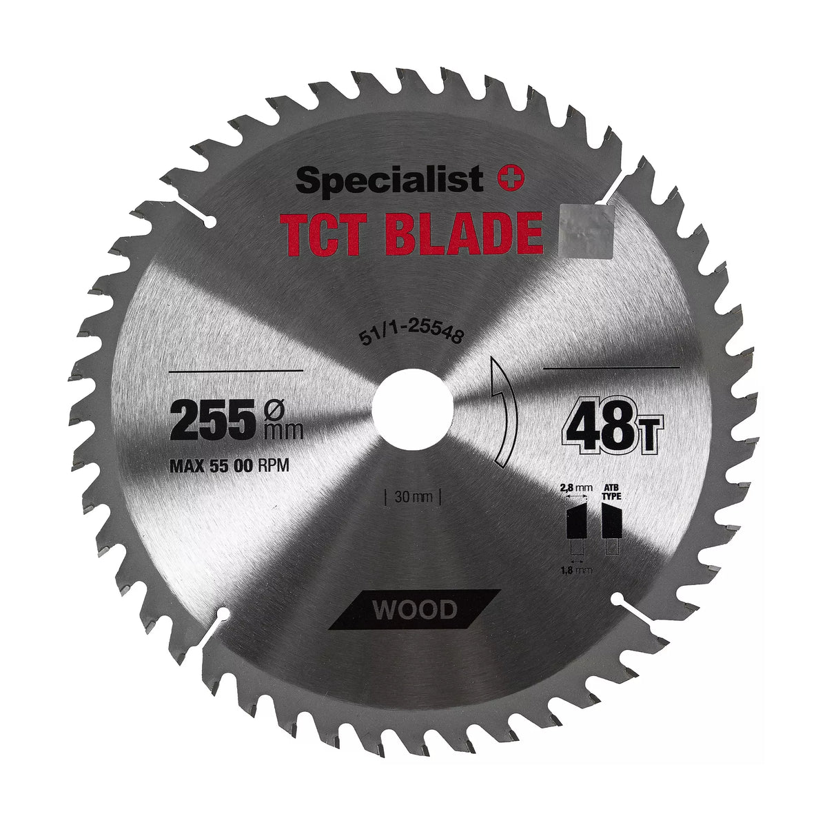 SPECIALIST+ pjovimo diskas, 255x48Tx30/25,4 mm