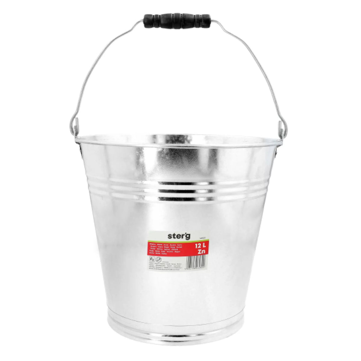 Cinkuotas metalinis kibiras, 12l
