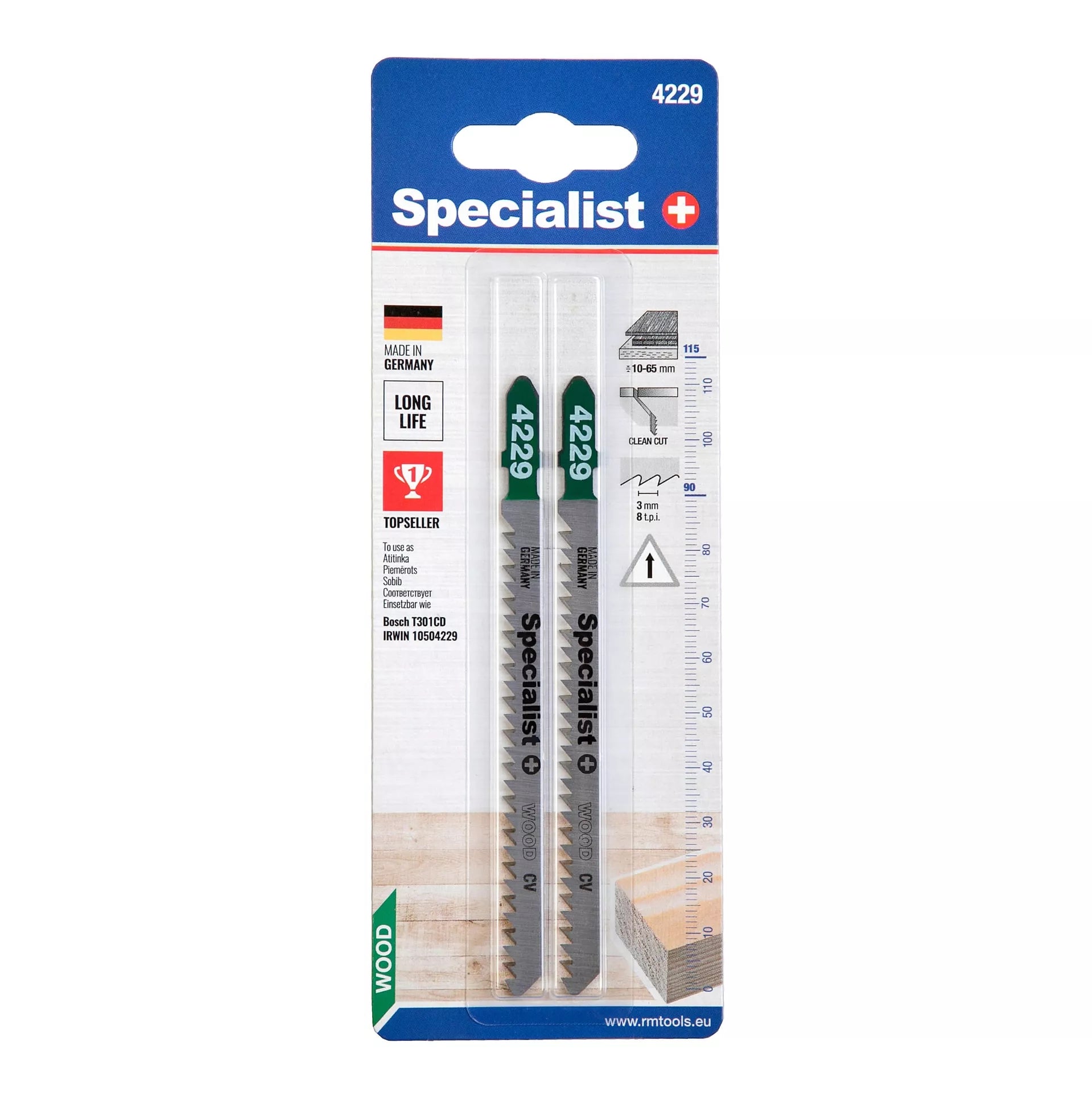 SPECIALIST+ pjūklelis 4229 (T301CD), 2 vnt.