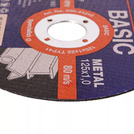 SPECIALIST+ metalo pj. diskas BASIC, 125x1x22 mm