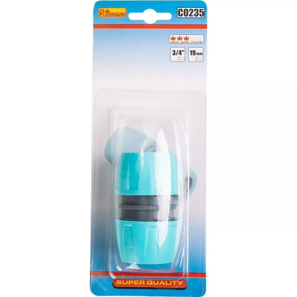Plastikinė 3/4 x 3/4 žarnų jungtis C0235