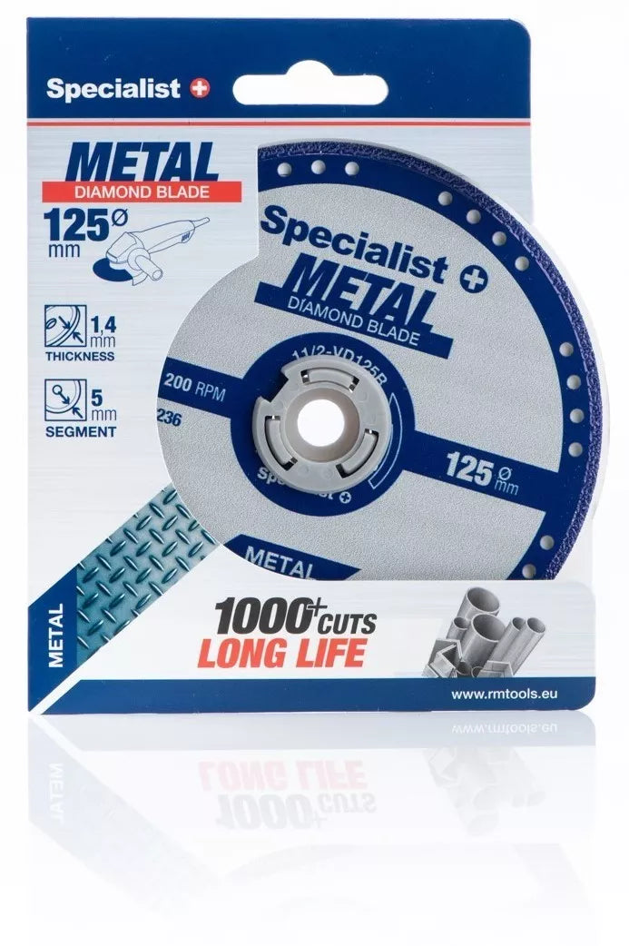 SPECIALIST+ deim. pj. diskas metalui 125x1.4x22.23 mm
