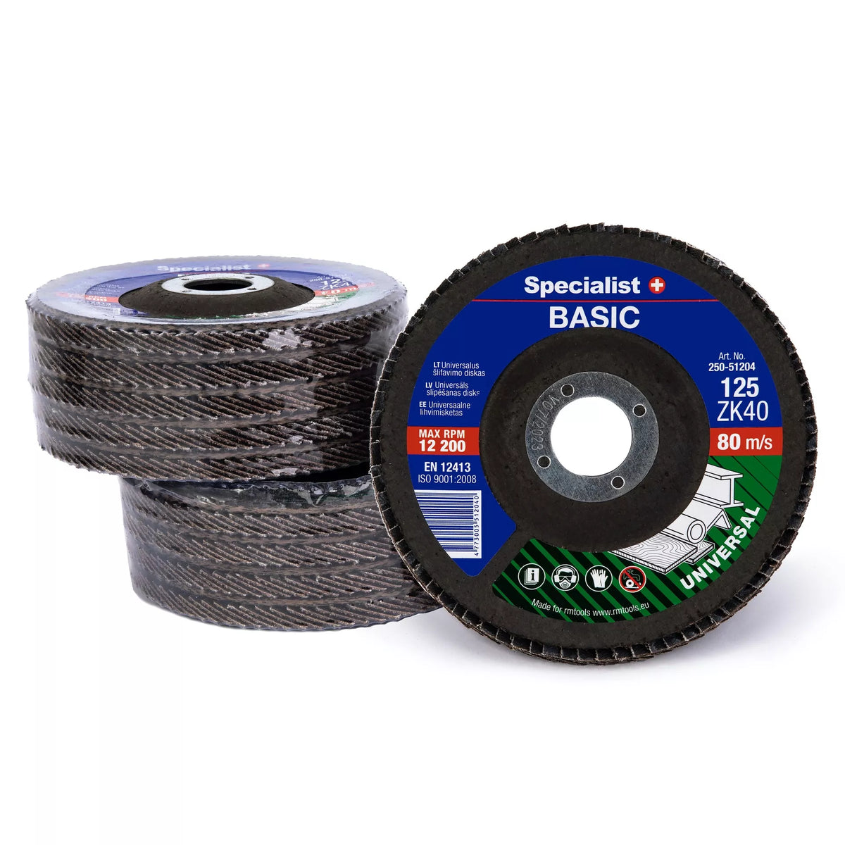 SPECIALIST+ lapelinis šlif. diskas BASIC ZK40, 125 mm