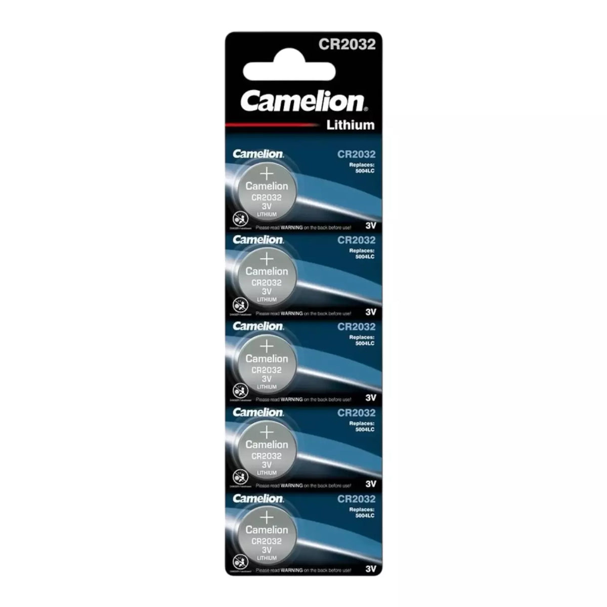 Mikro ličio elementas CR2032, 3V, CAMELION, 5 vnt.