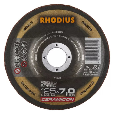 Metalo šlif. diskas SPEED 125x7x22,23 mm