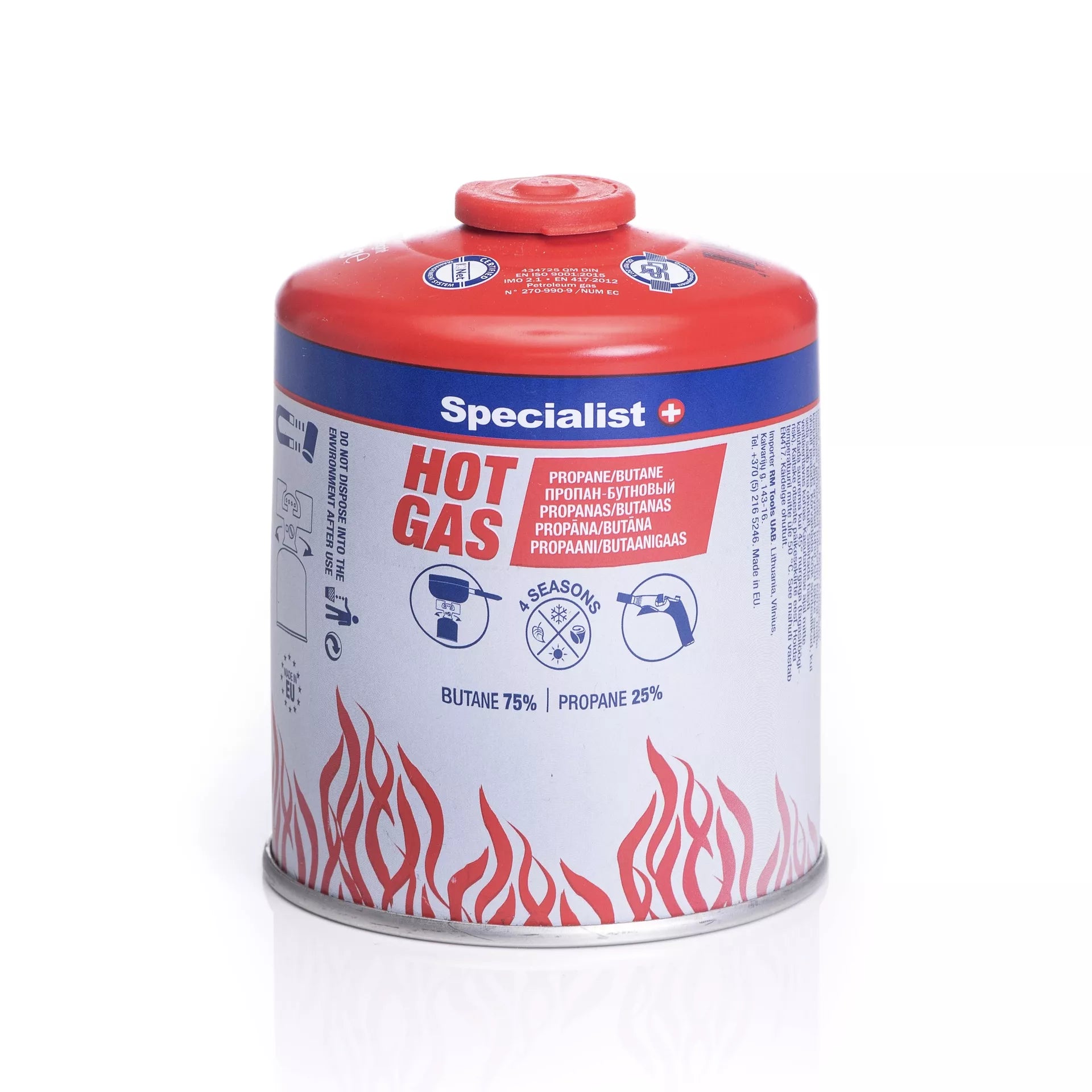 SPECIALIST+ propano-butano dujos, 450 g.