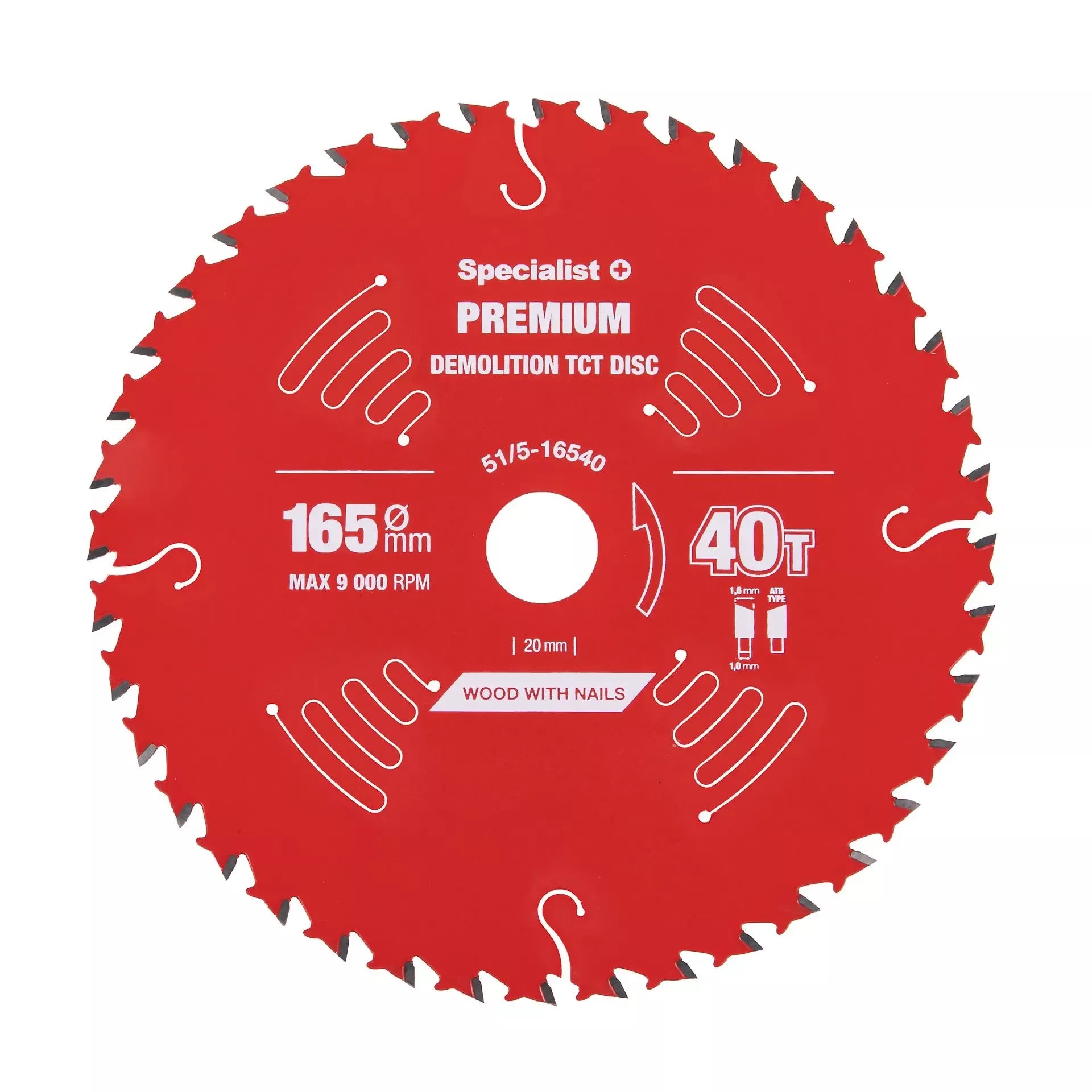 Pjovimo diskas 165x40Tx20mm, Demolition PREMIUM, SPECIALIST+