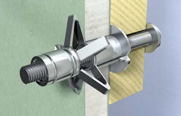 Metal. kaištis gipsui su varžtu HM 6X52 S