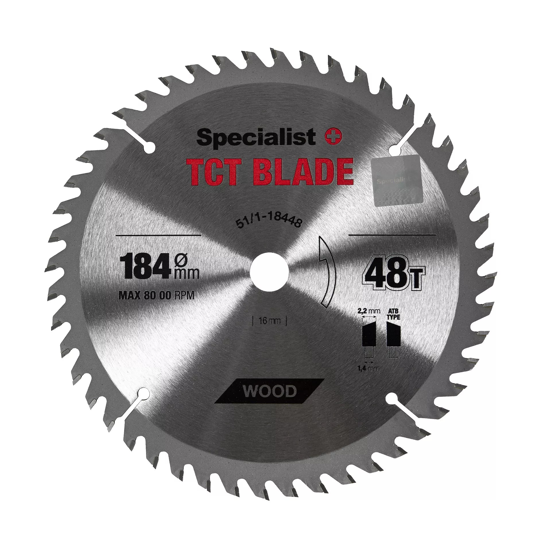 SPECIALIST+ pjovimo diskas, 184x48Tx16 mm