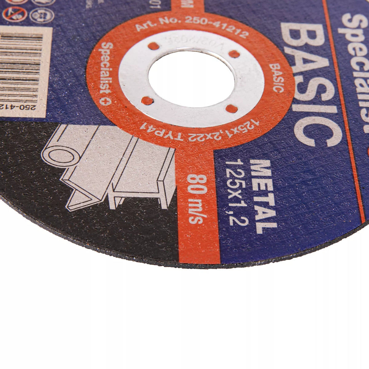 SPECIALIST+ metalo  pj. diskas BASIC, 125x1.2x22 mm
