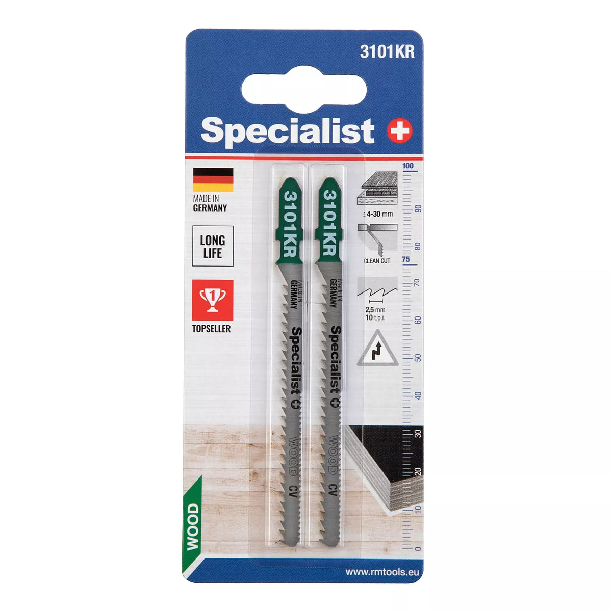 SPECIALIST+ dvipusis pjūklelis 3101KR, 2 vnt.
