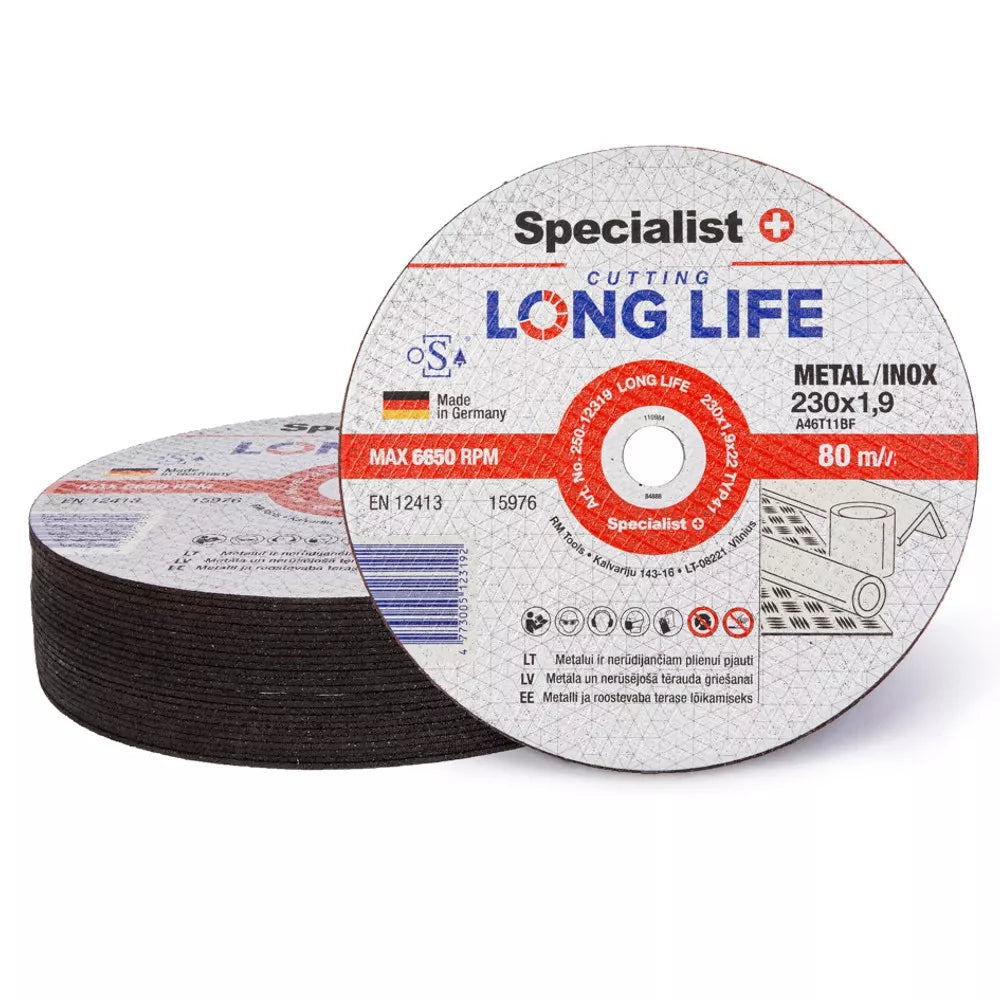 SPECIALIST+ metalo pj.diskas LONG LIFE, 230x1.9x22 mm