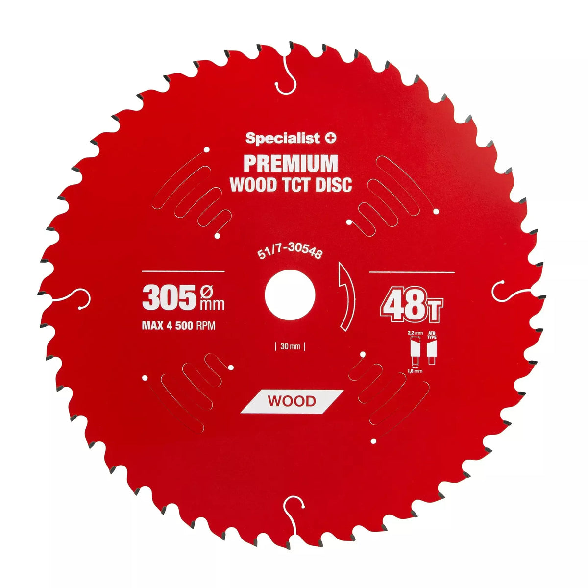 Pjovimo diskas 305x48Tx30mm, Wood PREMIUM, SPECIALIST+