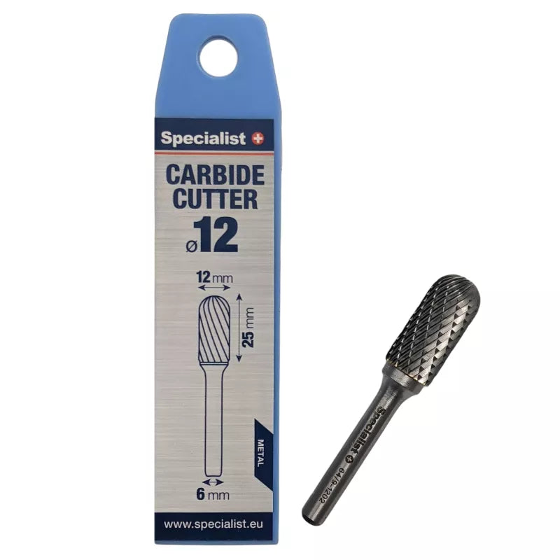 SPECIALIST+ kietmetalio freza WRC, 12x25x6 mm