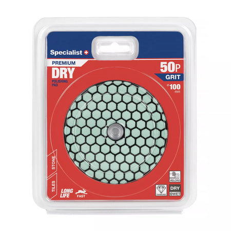 SPECIALIST+ deimant. Šlifavimo lap., universalus, 100 mm, 50P