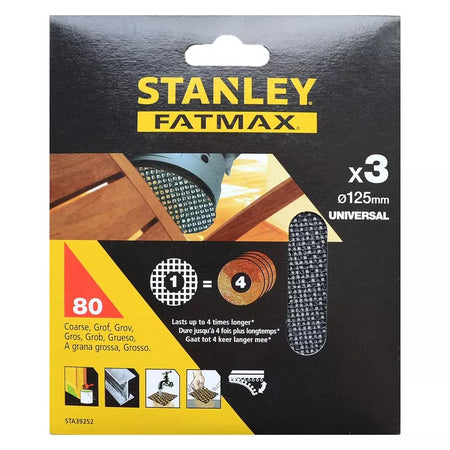 Šlif. tinklelis VELCRO 125 mm, 3 x 240 g