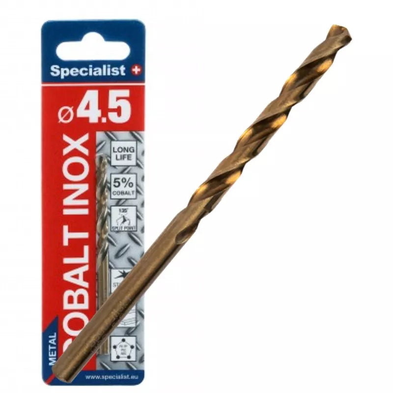 SPECIALIST+ metalo grąžtas COBALT, 4.5 mm