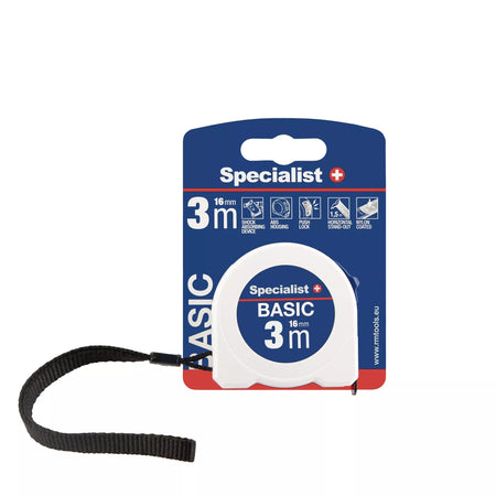 SPECIALIST+ ruletė BASIC 3 m, 16 mm