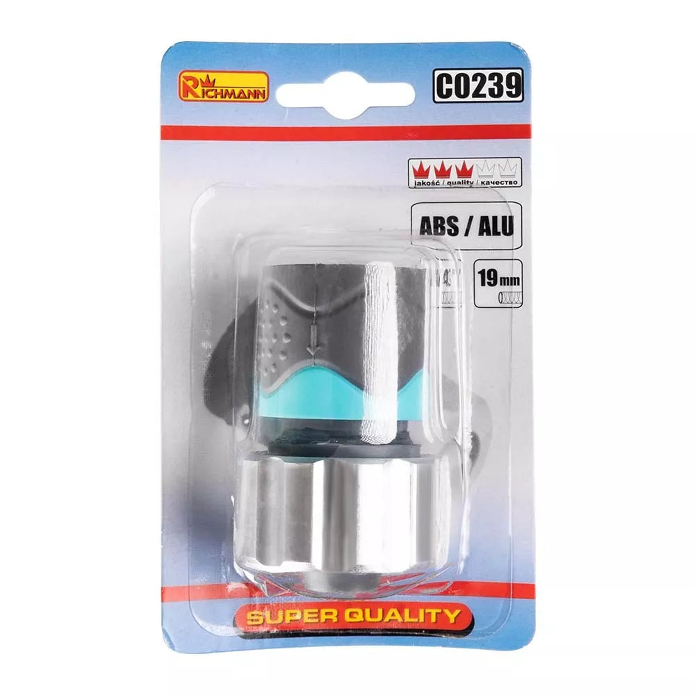 Žarnos jungtis ABS/ALU 3/4" Richmann
