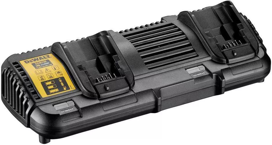 Dewalt dvigubas baterijų kroviklis 18V