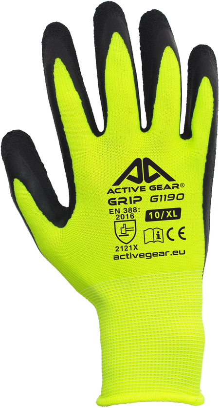 Pirštinės aplietos lateksu Active Grip, 10/XL, ACTIVE GEAR